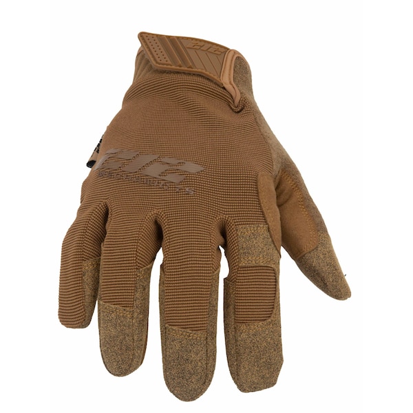 GSA Compliant Touchscreen Compatible Mechanic Gloves in Coyote, Medium, PR